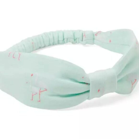 Janie and Jack 100031366 mint flamingo print Headband NWT One Size - Picture 1 of 7